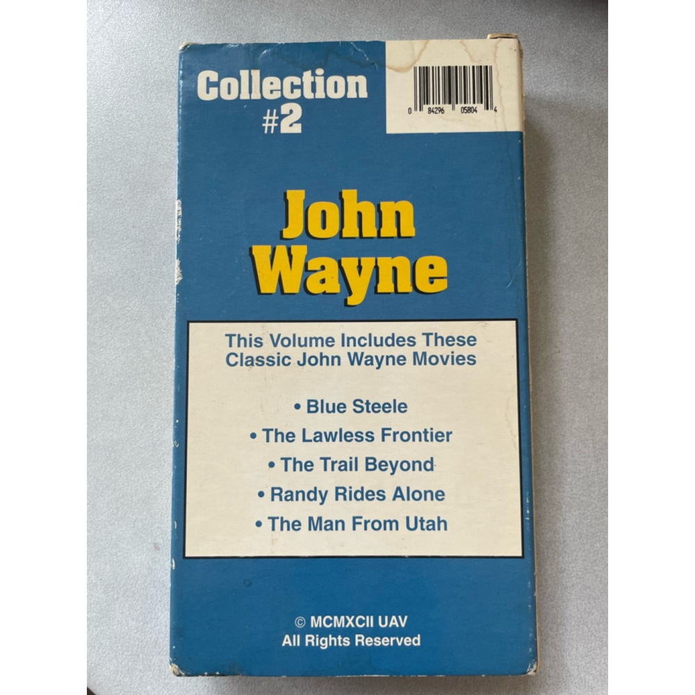 John Wayne Collection #2 VHS Tape